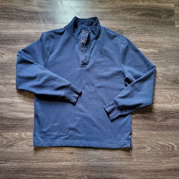 J.Crew Mercantile Quarter Button Closure Pullover Sweatshirt Men's Medium - Picture 1 of 7